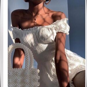 Princess Polly Love Galore Playsuit - White